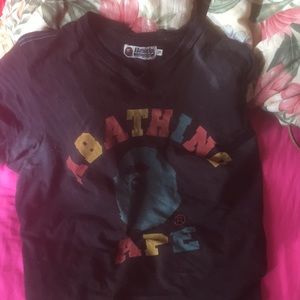 Old Bape colorful font tee